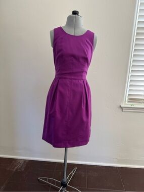 J CREW Sleeveless Purple Sheath Dress